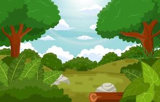 Background Summer Forest vector