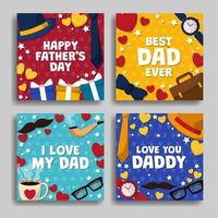 Father's Day Card vector