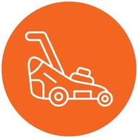 Lawn mower Icon Style vector