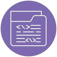 Coding Folder Icon Style vector