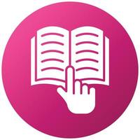 Study Hand Icon Style vector
