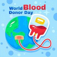 concepto del día mundial del donante de sangre vector