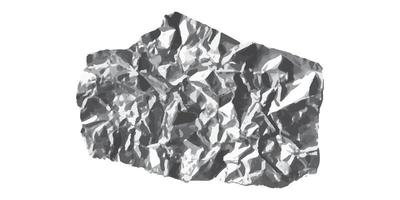 Vector illustration of silver rumpled foil texture. Graphics background for design.
