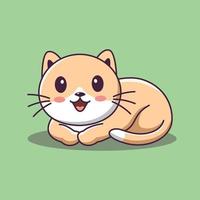 imágenes prediseñadas de gato lindo, dibujos animados de gato lindo acostado, animales mascotas, gatito gato, imágenes prediseñadas de gatito, imágenes prediseñadas de mascotas vector