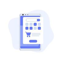 marketplace icon with a phone vector