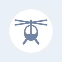 helicopter icon, little helicopter vector sign, isolated icon, vector illustration