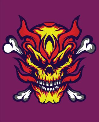 Turbo Skull Vector Art, Icons, and Graphics for Free Download