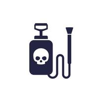 pesticide sprayer icon on white vector