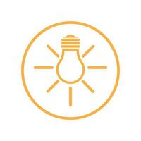 lamp logo design icon vector