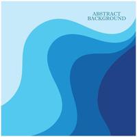 Abstract Water wave design background vector