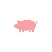 pig logo design icon vector