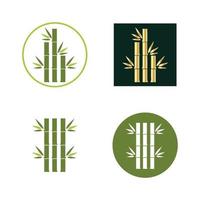 icono de vector de plantilla de logotipo de bambú