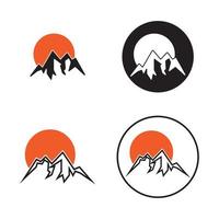 Mountain icon Logo design vector