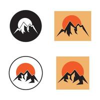 Mountain icon Logo design vector