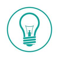 lamp logo design icon vector