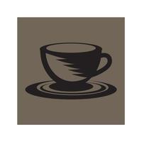 plantilla de logotipo de taza de café vector