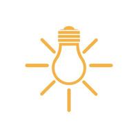 lamp logo design icon vector