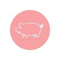 pig logo design icon vector