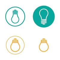 lamp logo design icon vector