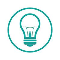 lamp logo design icon vector