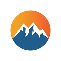 Mountain icon Logo design vector