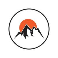 Mountain icon Logo design vector