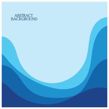 Abstract Water wave design background vector
