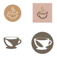 Coffee cup Logo Template vector