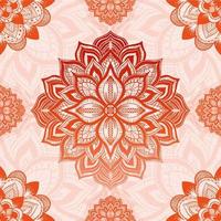 Handdrawn Mandala Seamless Pattern Background