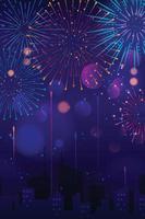 Firework in the Night Sky vector