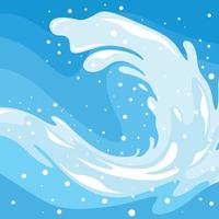 Water Splash Wave Fluid Blue Background vector