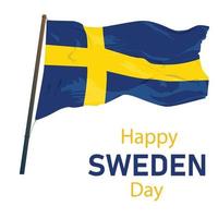 National Sweden Day. vector