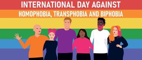 International Day Against Homophobia and Transphobia vector