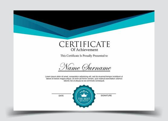 Certificate of Appreciation template, certificate of achievement, awards diploma template