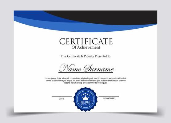 Certificate of Appreciation template, certificate of achievement, awards diploma template