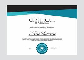 Certificate of Appreciation template, certificate of achievement, awards diploma template vector