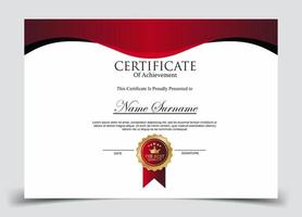 Certificate of Appreciation template, certificate of achievement, awards diploma template vector