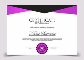 Certificate of Appreciation template, certificate of achievement, awards diploma template vector