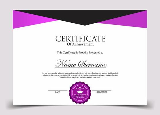 Certificate of Appreciation template, certificate of achievement, awards diploma template