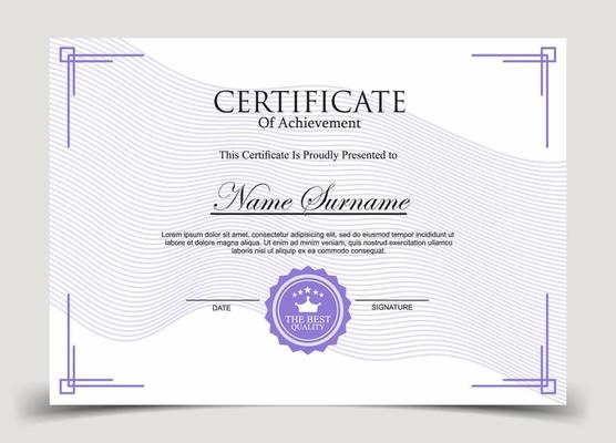 Certificate of Appreciation template, certificate of achievement, awards diploma template