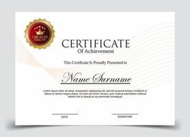 Certificate of Appreciation template, certificate of achievement, awards diploma template vector