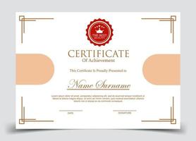 Certificate of Appreciation template, certificate of achievement, awards diploma template vector