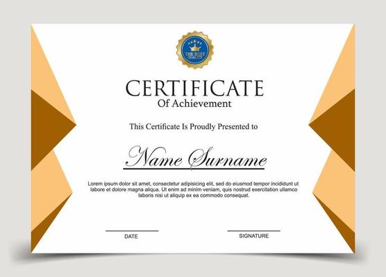 Certificate of Appreciation template, certificate of achievement, awards diploma template