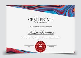 Certificate of Appreciation template, certificate of achievement, awards diploma template vector