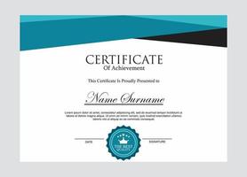 Certificate of Appreciation template, certificate of achievement, awards diploma template vector