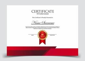 Certificate of Appreciation template, certificate of achievement, awards diploma template vector