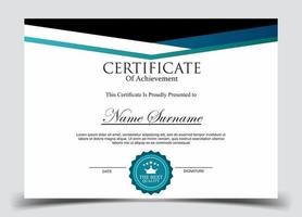 Certificate of Appreciation template, certificate of achievement, awards diploma template vector