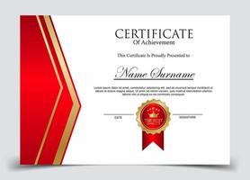 Certificate of Appreciation template, certificate of achievement, awards diploma template vector