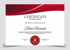 Certificate of Appreciation template, certificate of achievement, awards diploma template vector