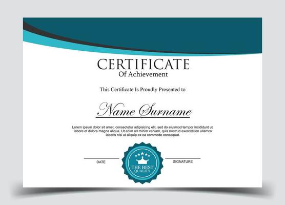 Certificate of Appreciation template, certificate of achievement, awards diploma template